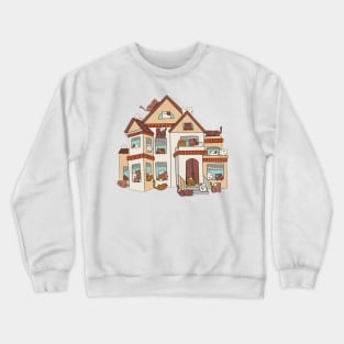 Cat house Crewneck Sweatshirt